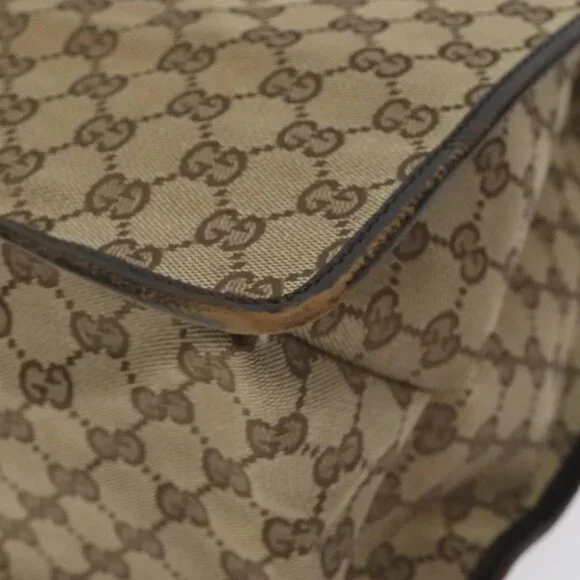 GUCCI GG Canvas Tote Bag Beige Totes
